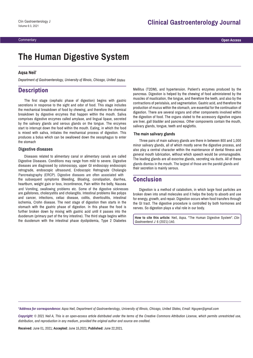 The Human Digestive System