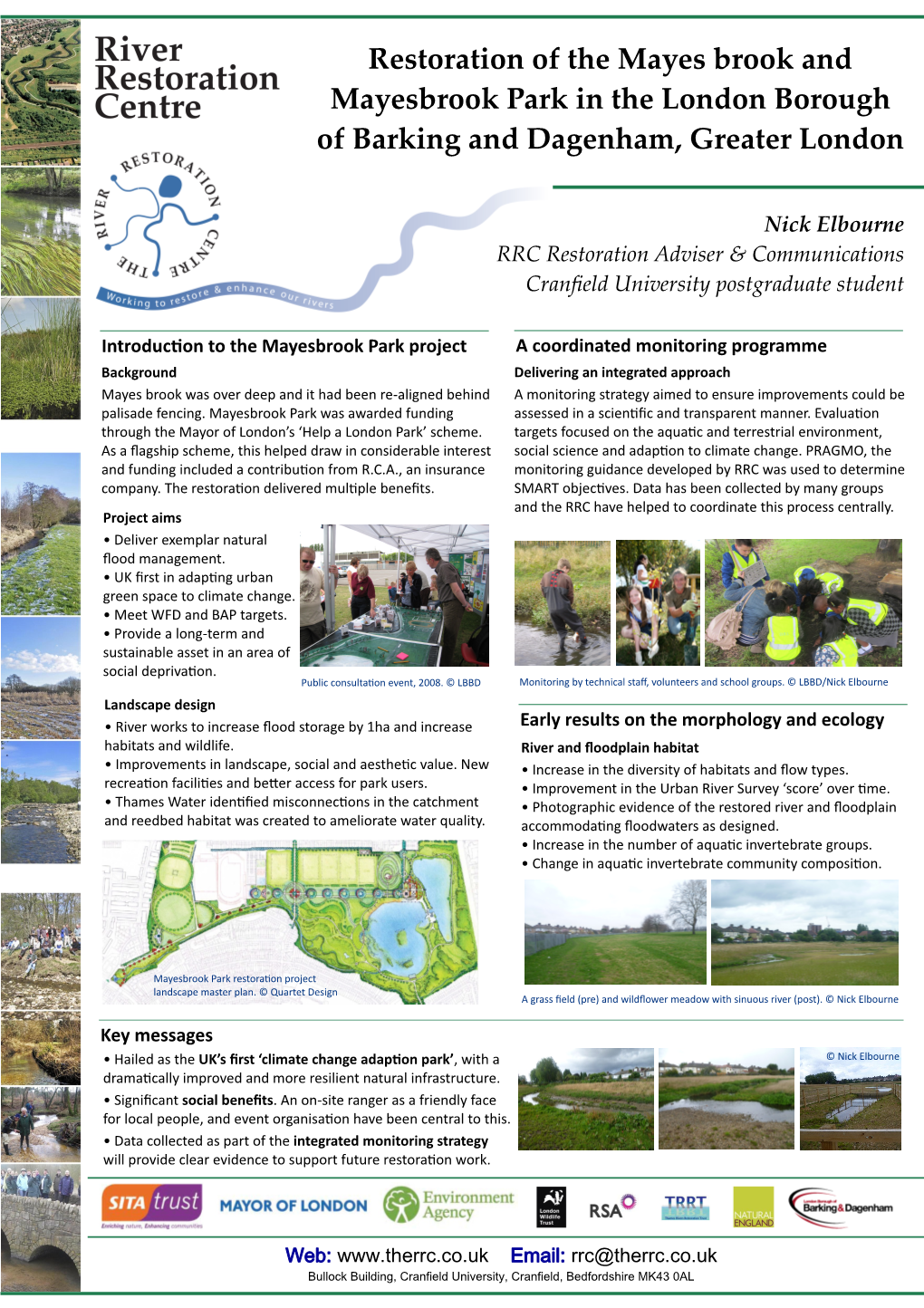 Restoration of the Mayes Brook and Mayesbrook Park in the London Borough of Barking and Dagenham, Greater London