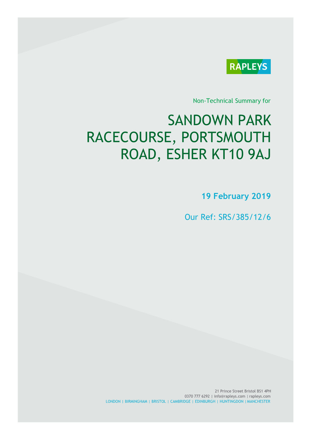 Sandown Park Racecourse, Portsmouth Road, Esher Kt10 9Aj