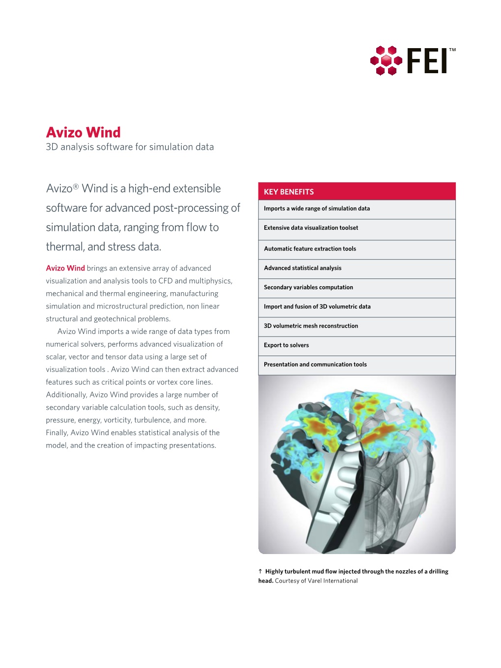 Avizo Wind 3D Analysis Software for Simulation Data