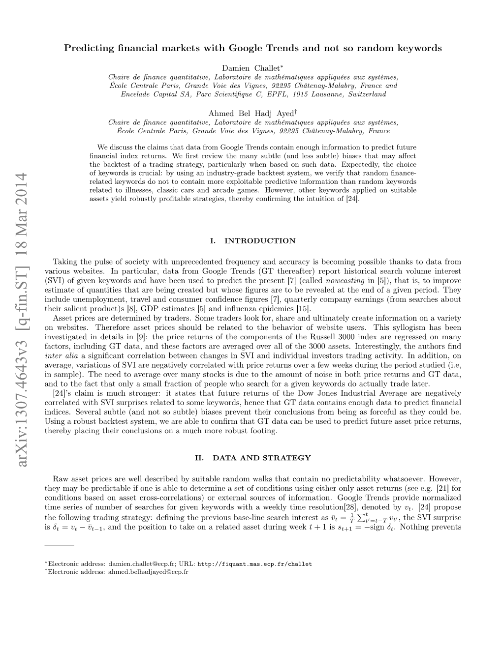 Predicting Financial Markets with Google Trends and Not So Random