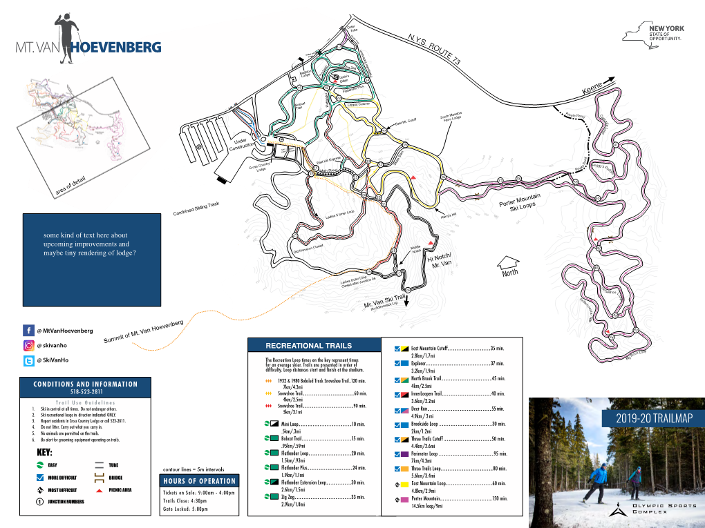 2019-20 TRAILMAP .5Km/.3Mi 2Km/1.2Mi Bobcat Trail