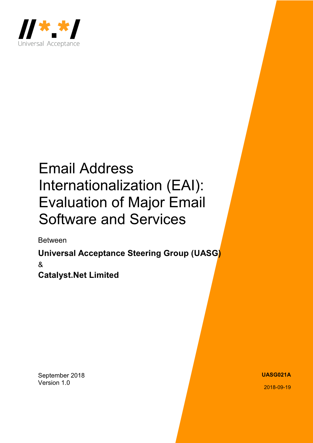 (EAI): Evaluation of Major Email Software and Services