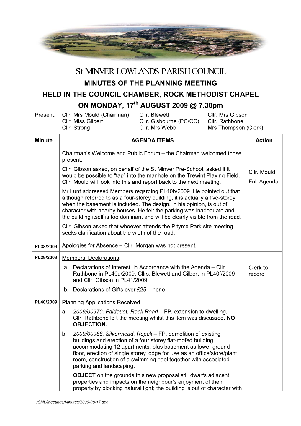 St Minver Lowlands Parish Council