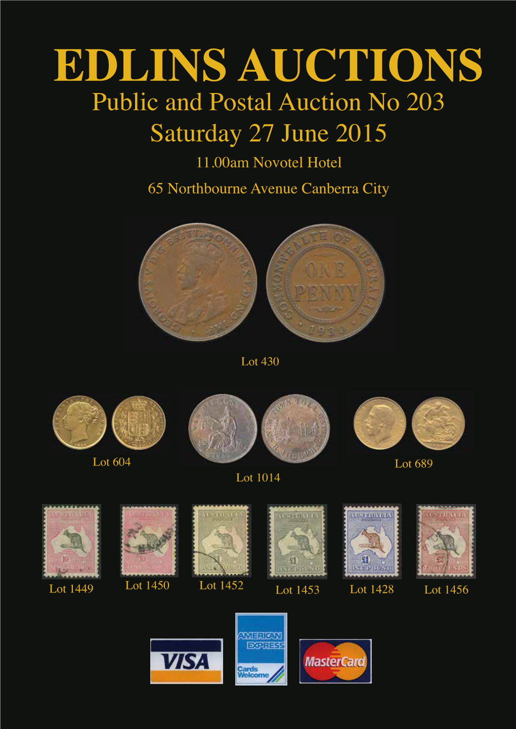 Auction 203 Catalogue Saturday 27 June 2015