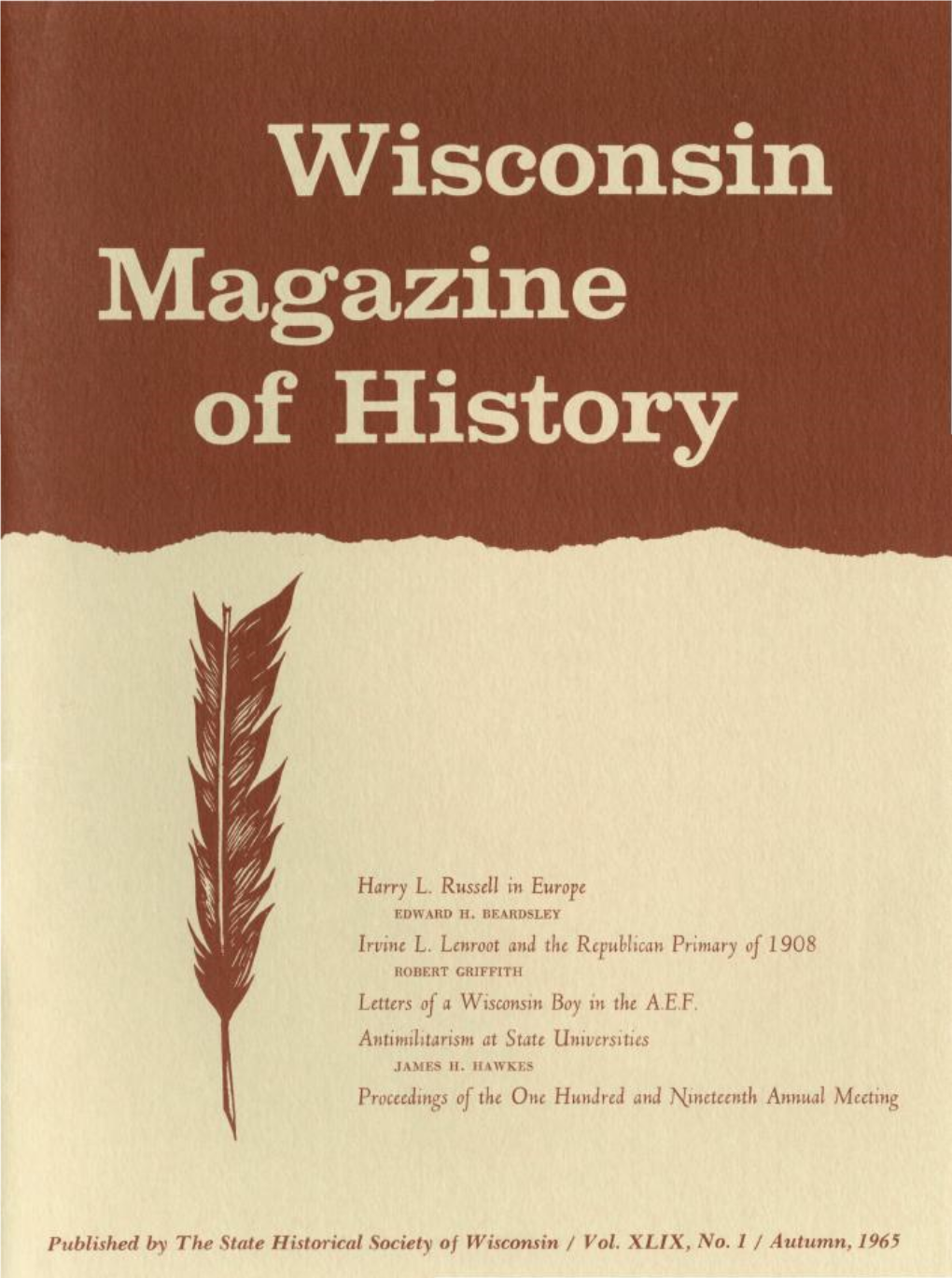 Wisconsin Magazine of History