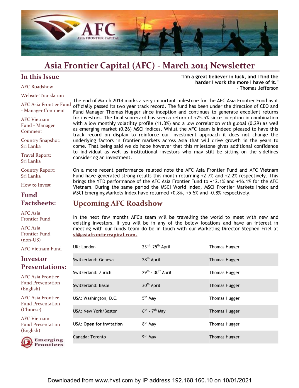 Asia Frontier Capital (AFC)