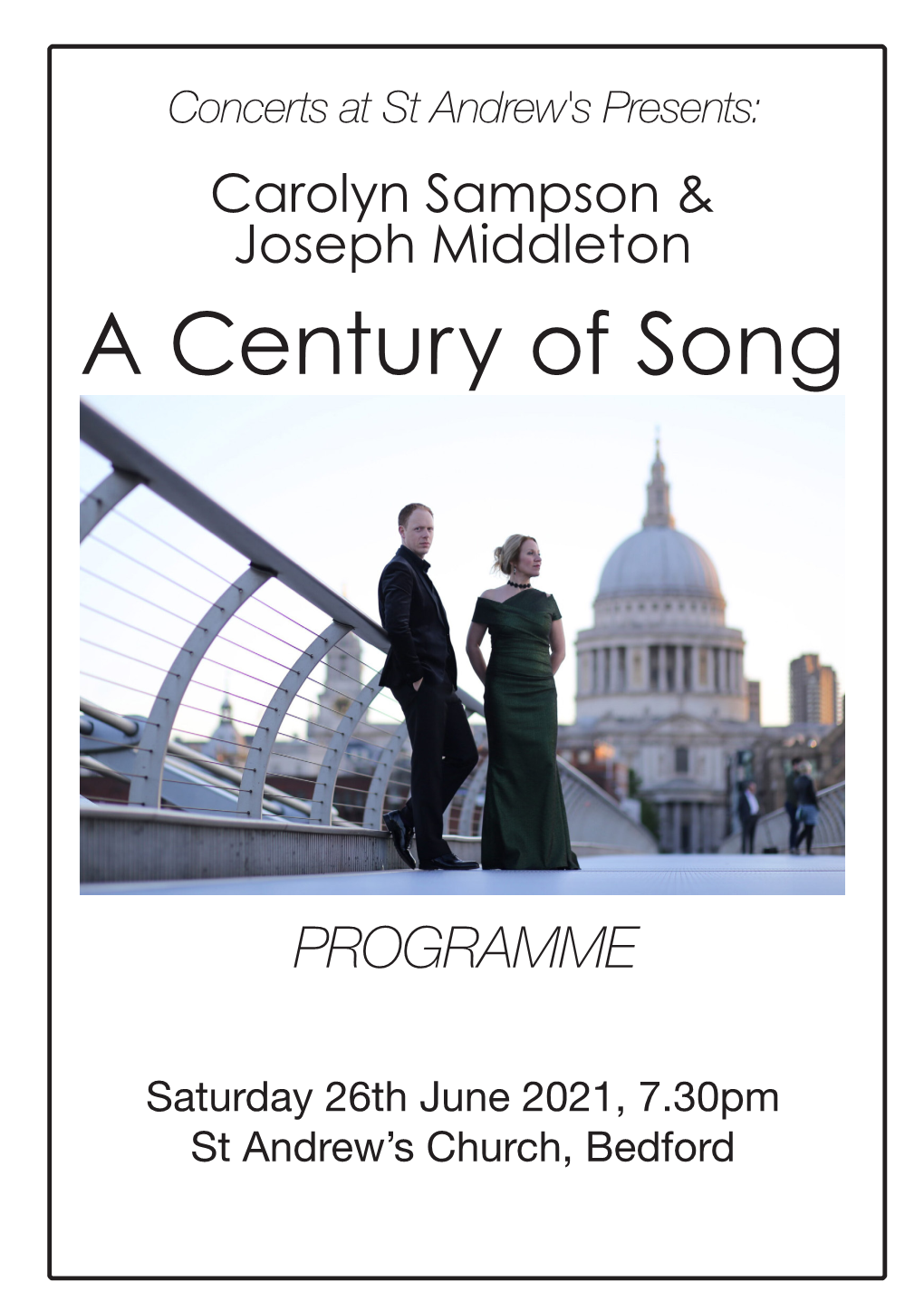 Carolyn Sampson & Joseph Middleton a Century of Song