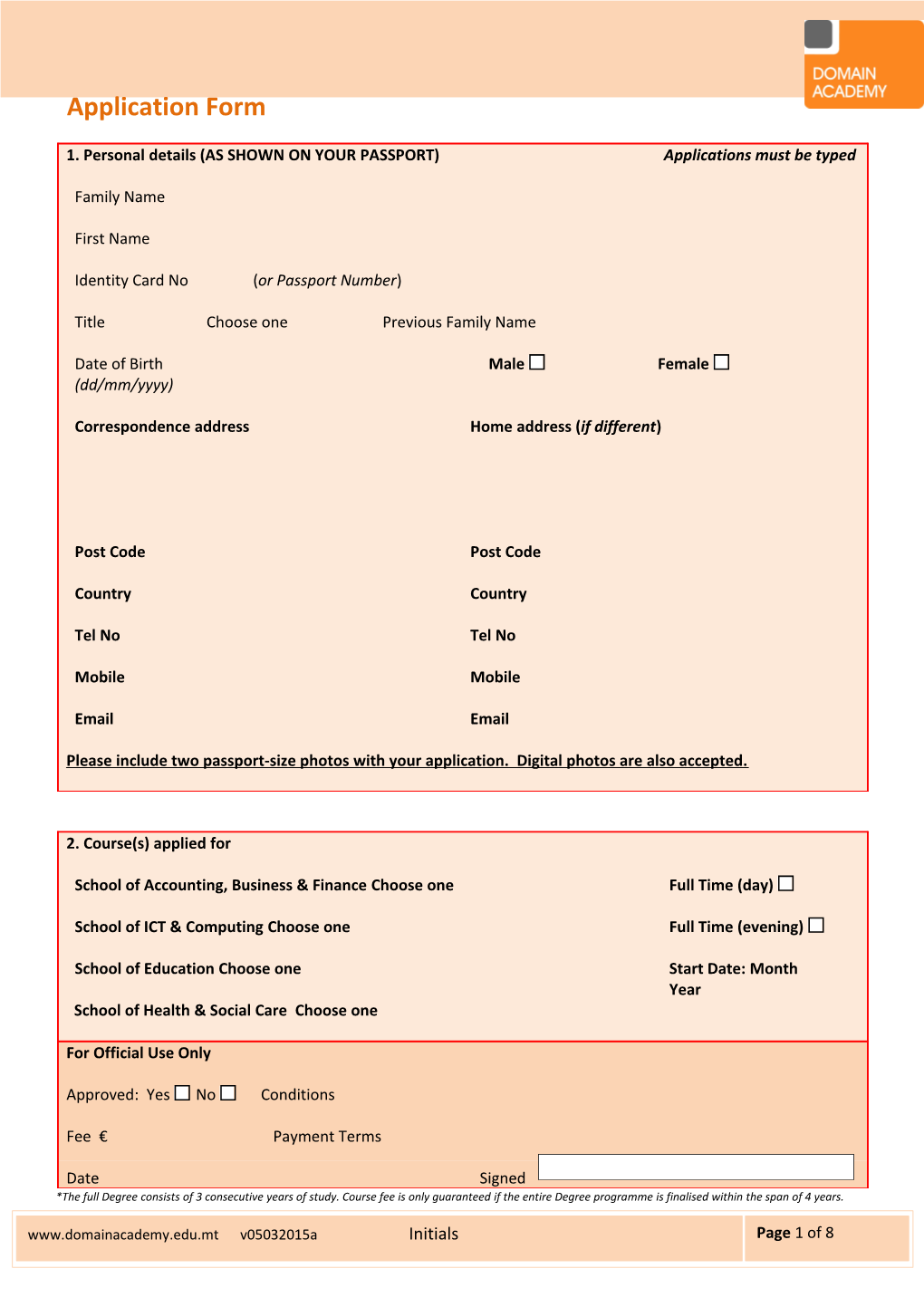 Application Form s13