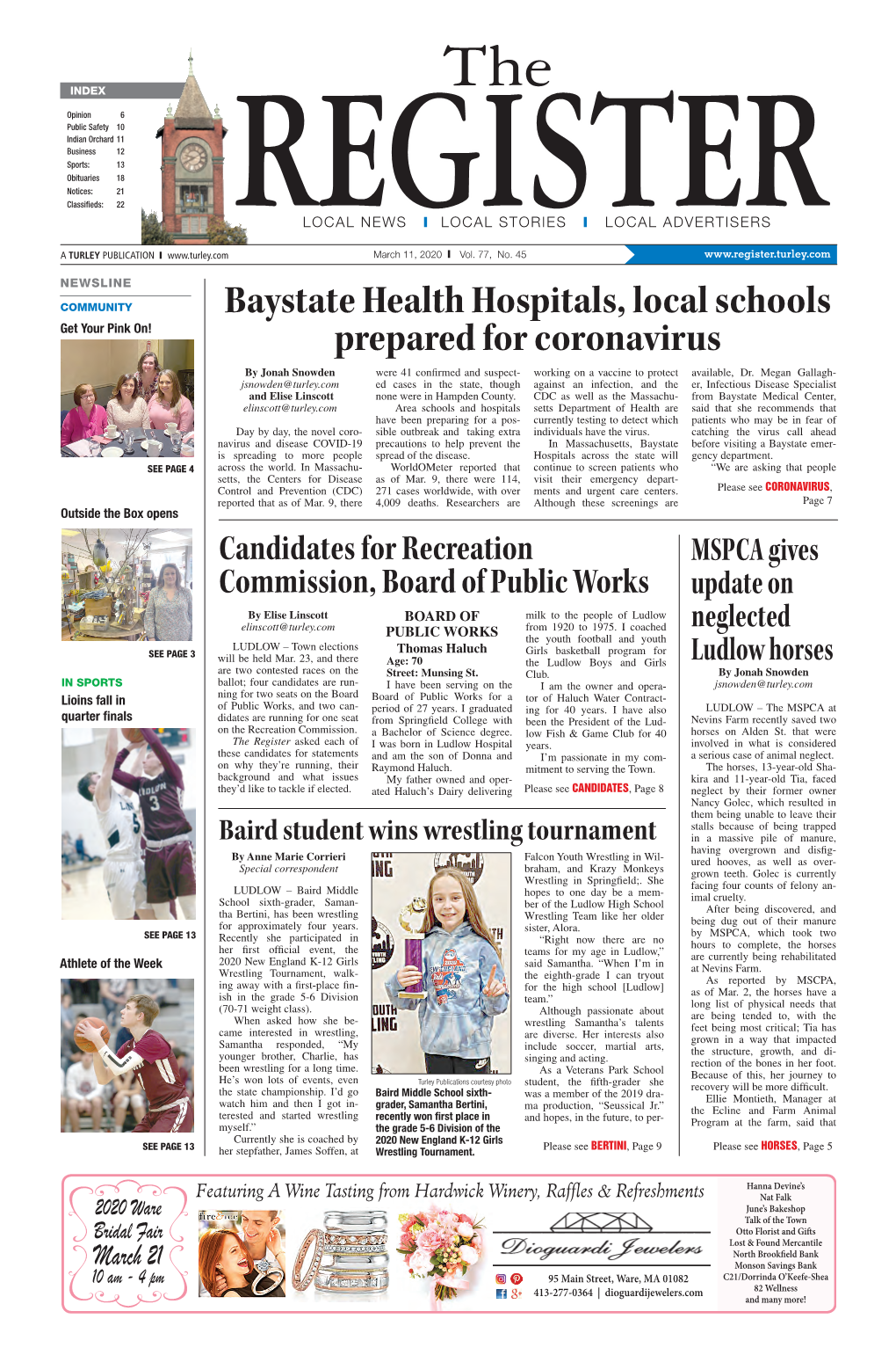 Baystate Health Hospitals, Local Schools Prepared for Coronavirus