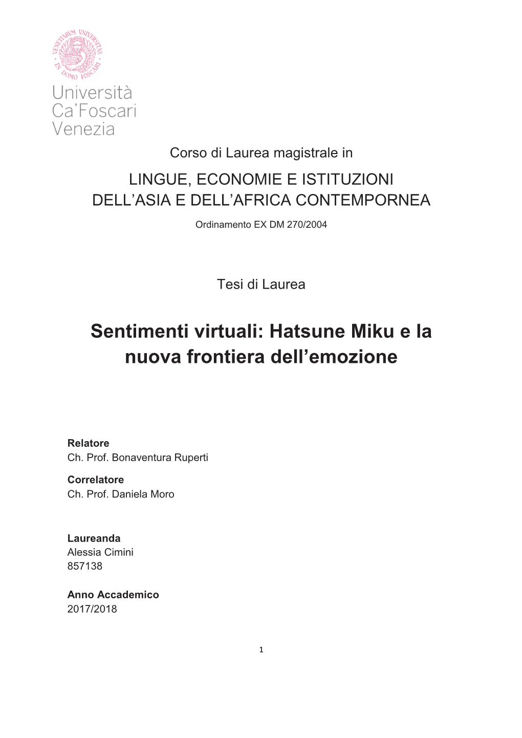 Sentimenti Virtuali: Hatsune Miku E La Nuova Frontiera Dell'emozione