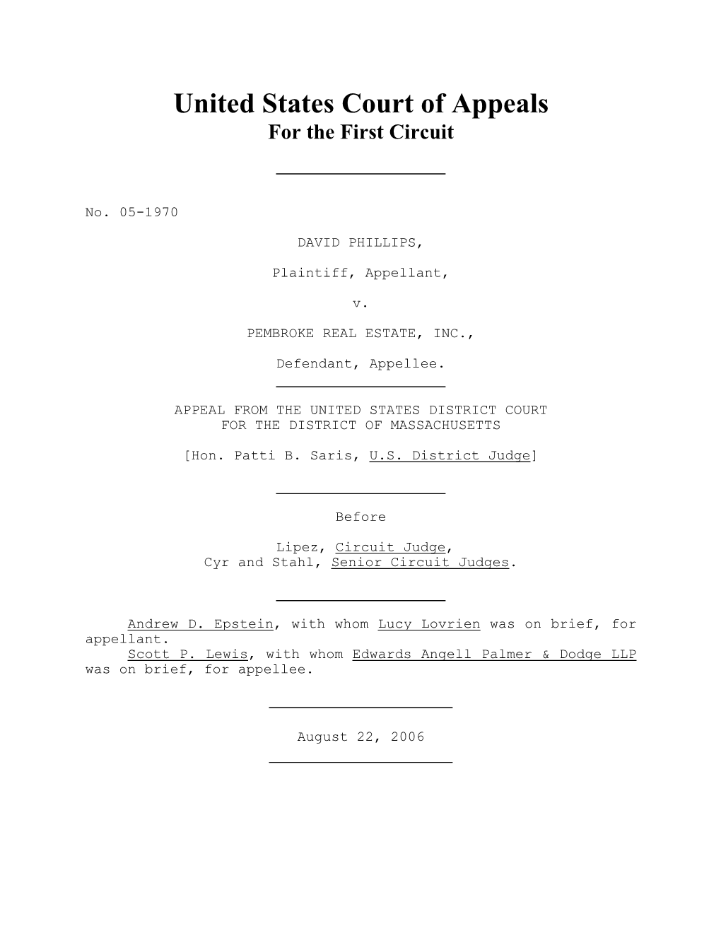 United States Court of Appeals for the First Circuit