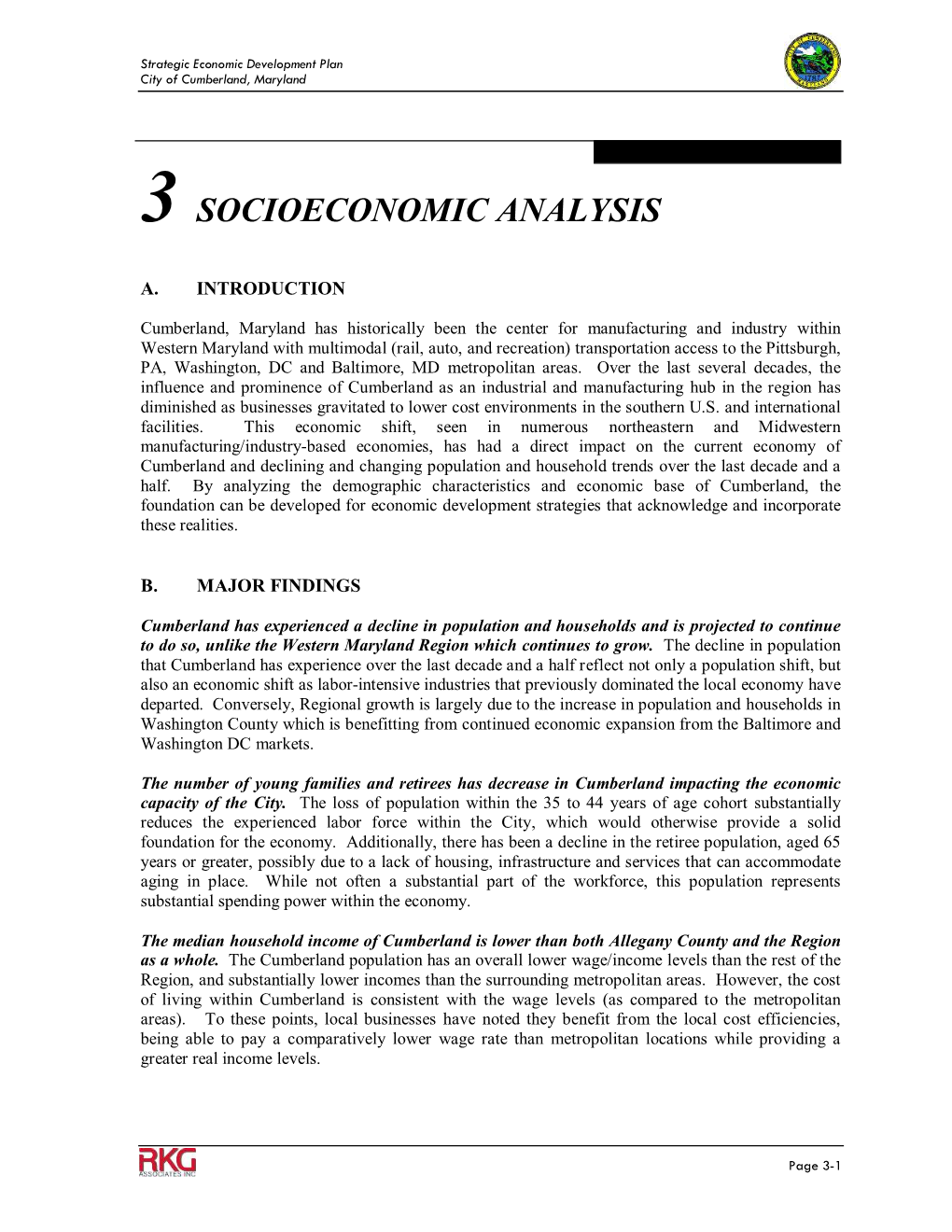 3 Socioeconomic Analysis
