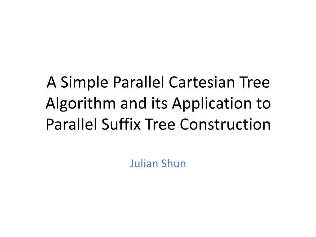 Suffix Tree Construction