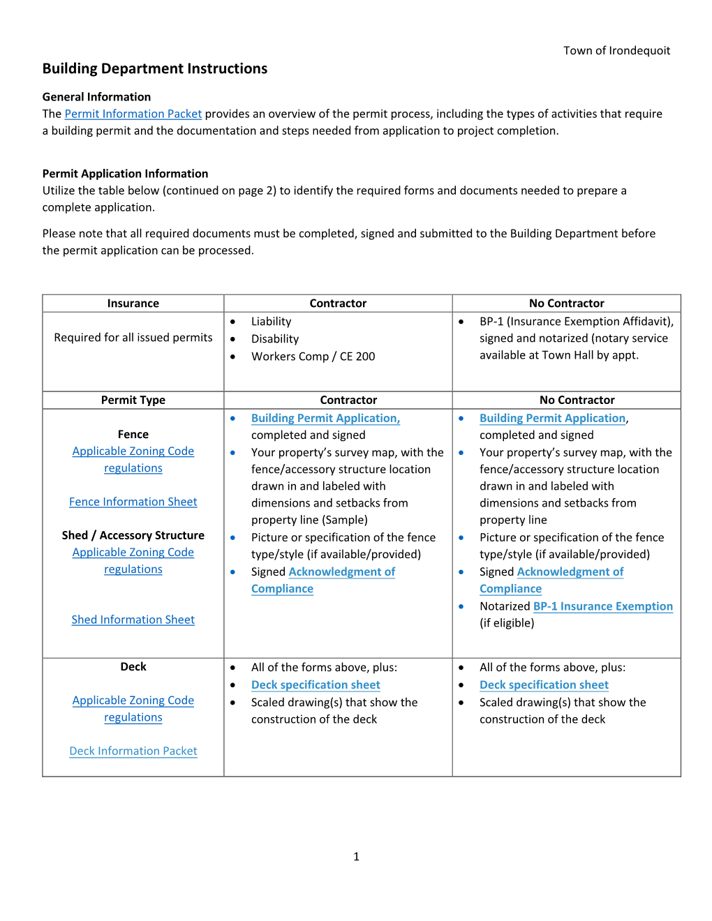 Download Building Permit Instructions