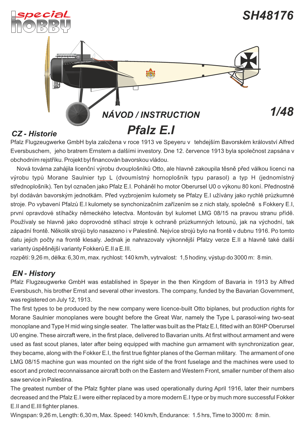 SH48176 1/48 Pfalz