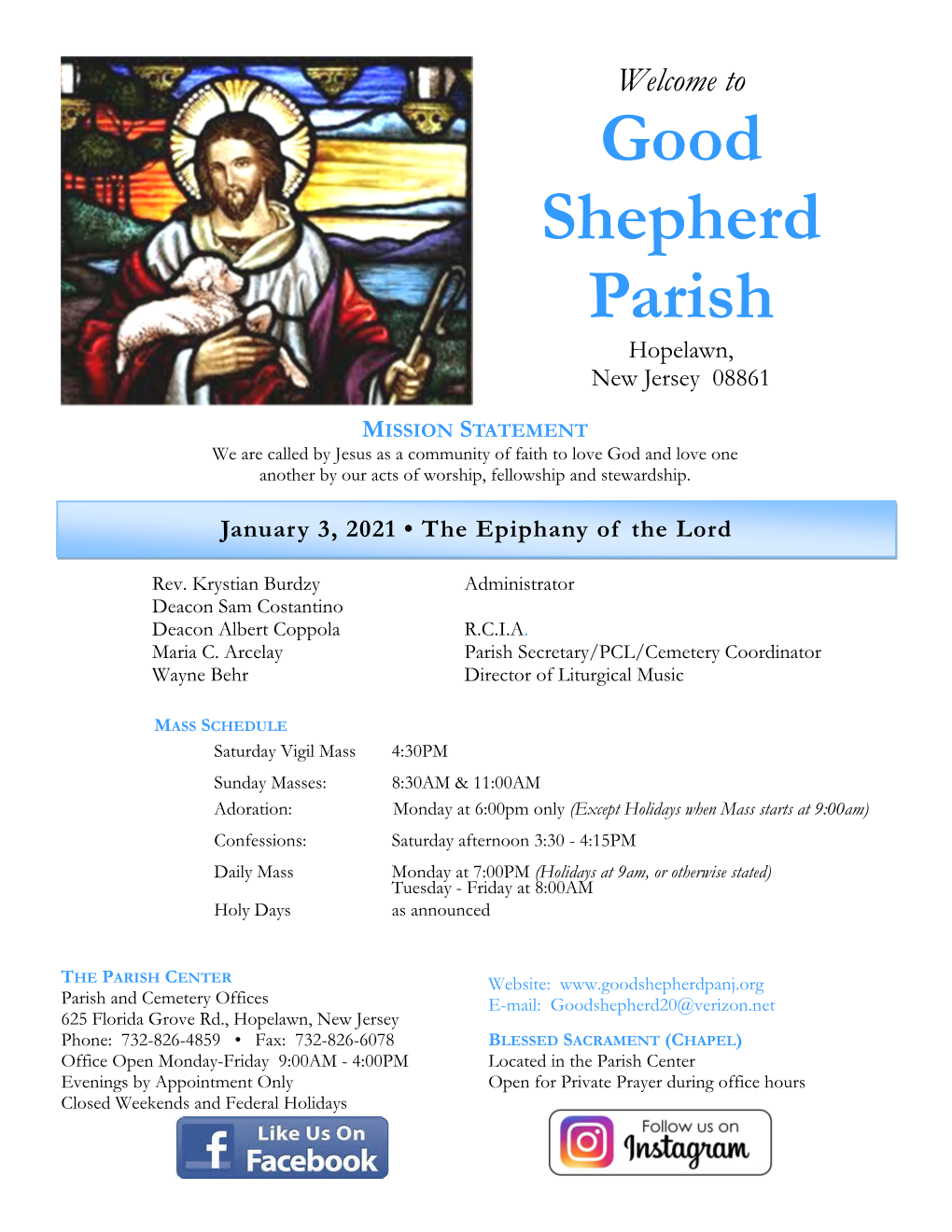 Good Shepherd Parish Hopelawn, New Jersey 08861