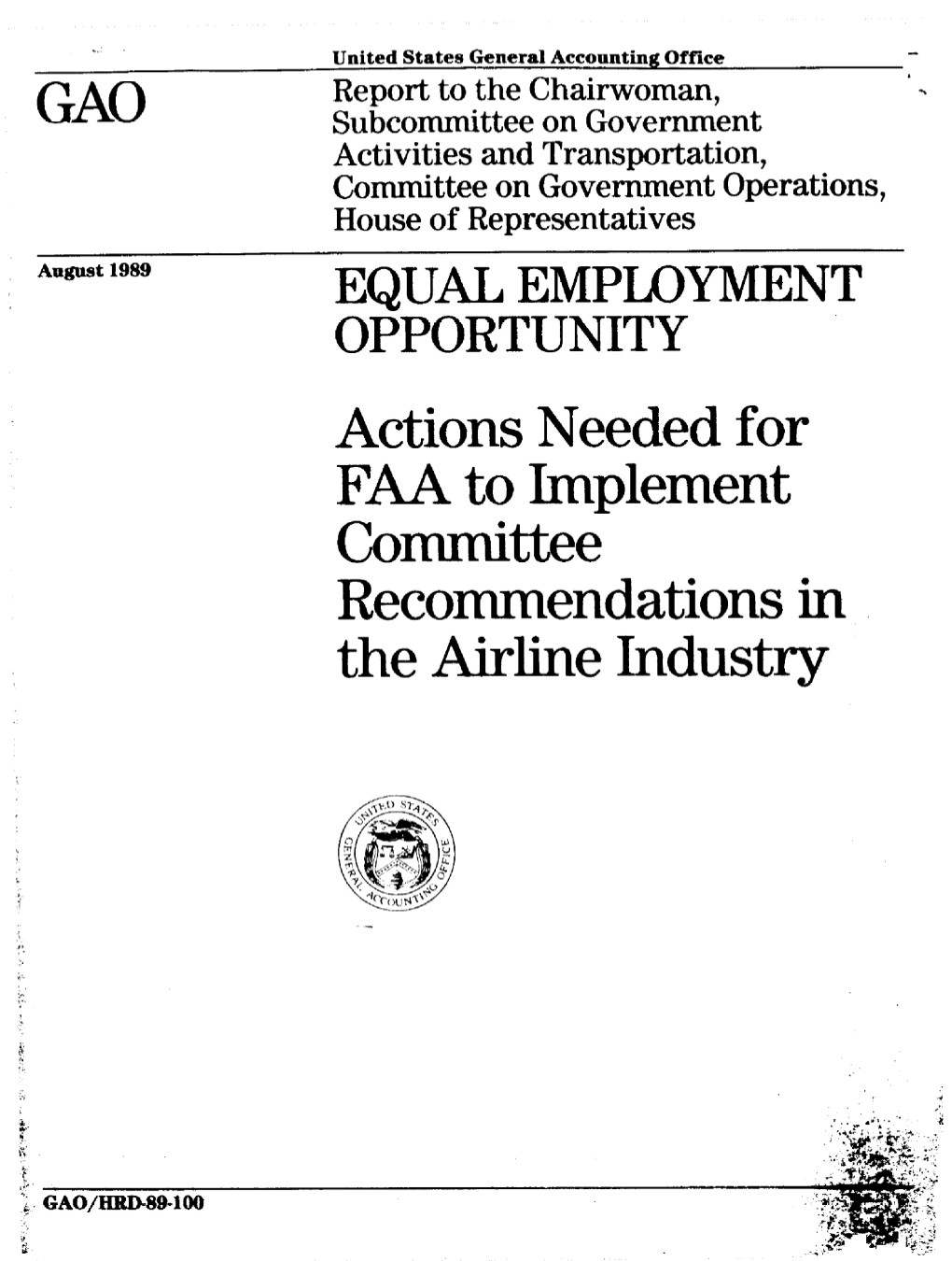 HRD-89-100 Equal Employment Opportunity Appendix I Description of the Federal Contract Compliance Program