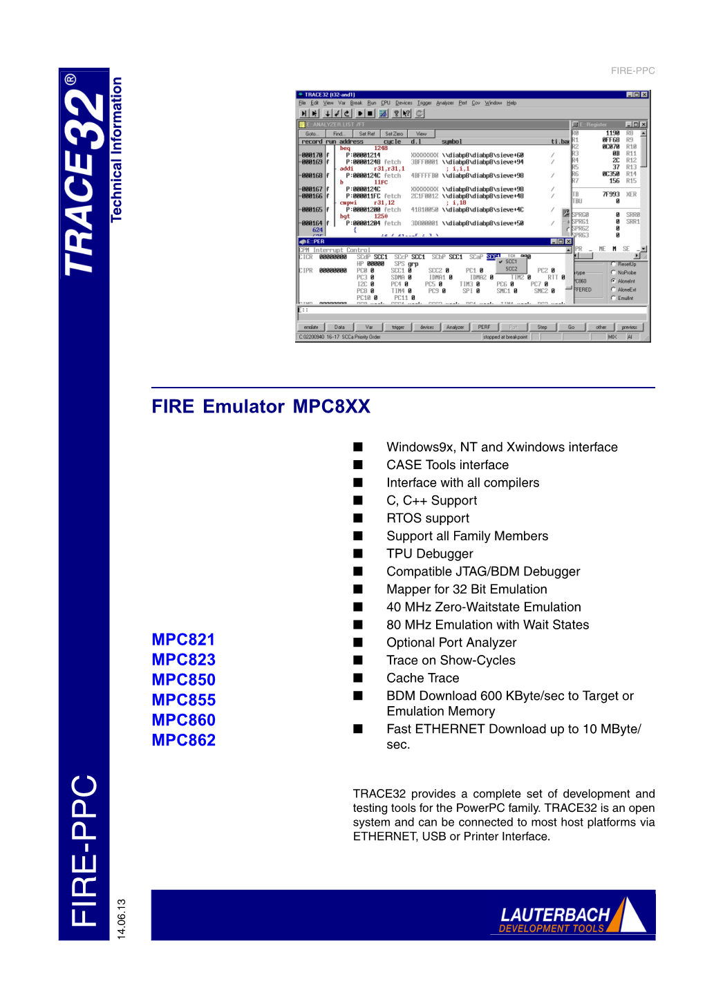 FIRE Emulator MPC8XX