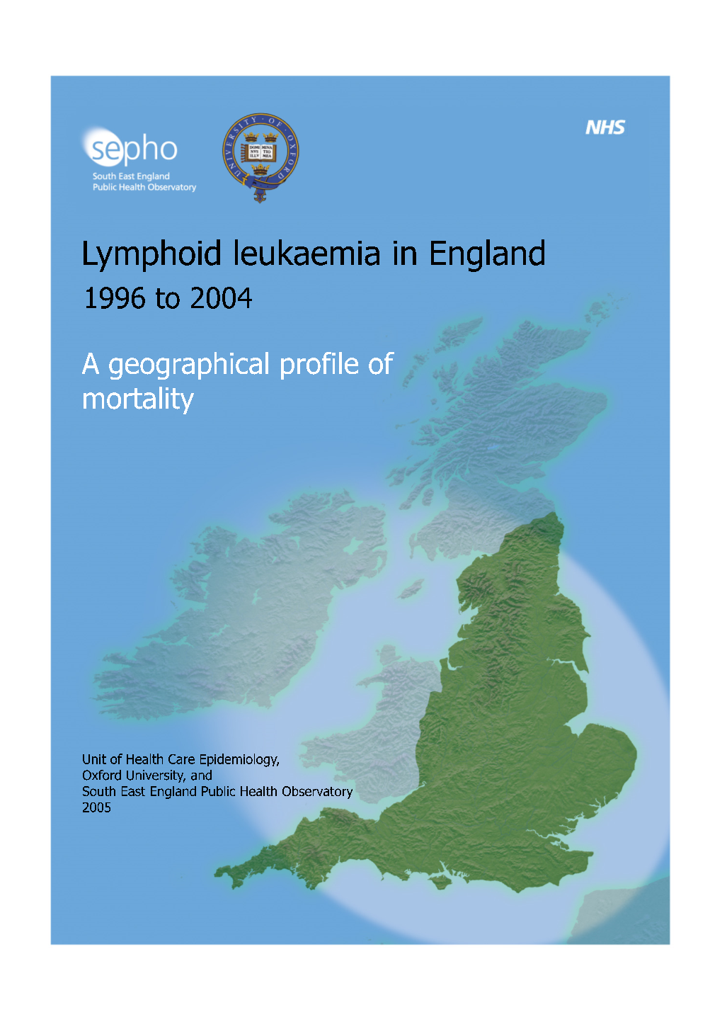 Lymphoid Leukaemia in England Cover.Psd