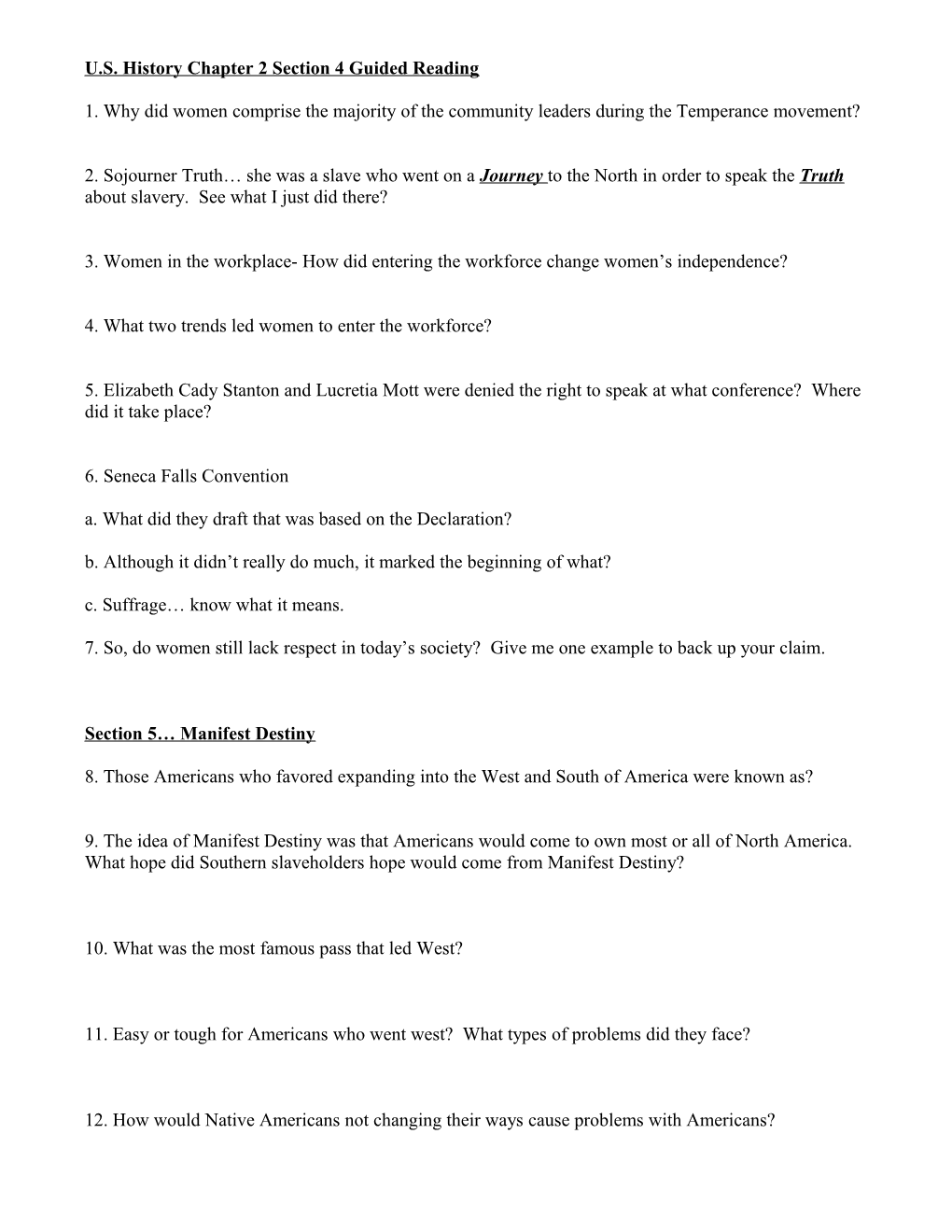 World History Chapter 1 Section 1 Guided Reading