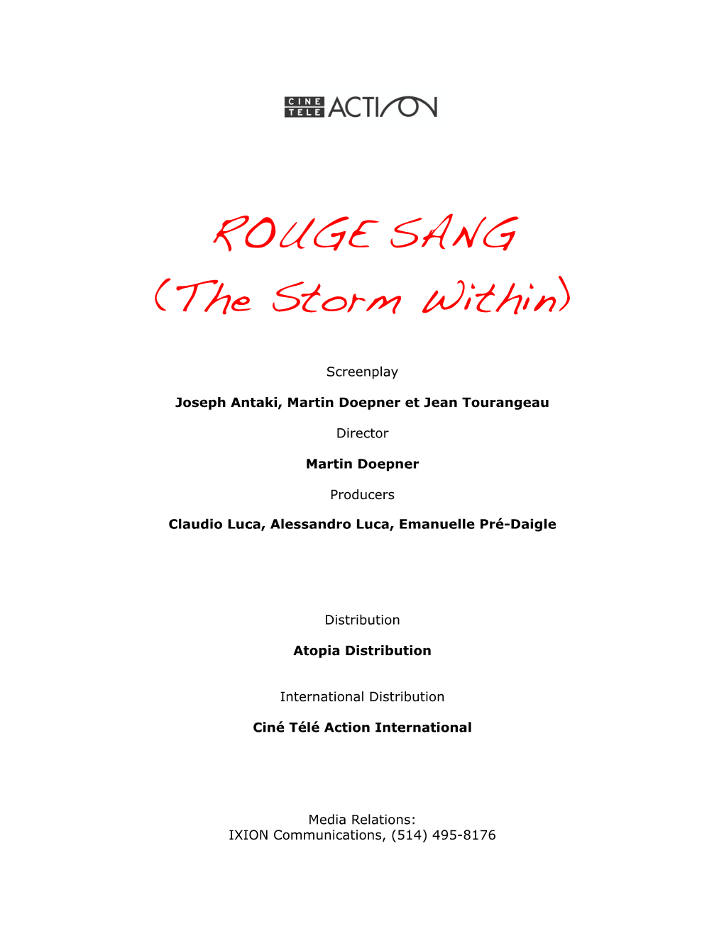 Rouge Sang Press