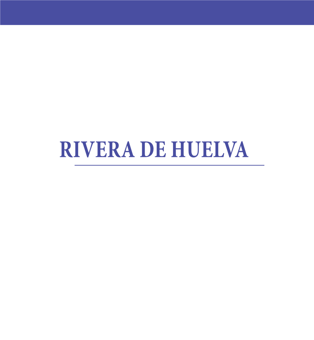 RIVERA DE HUELVA Los Paisajes Fluviales En La Planificación Y Gestión Del Agua