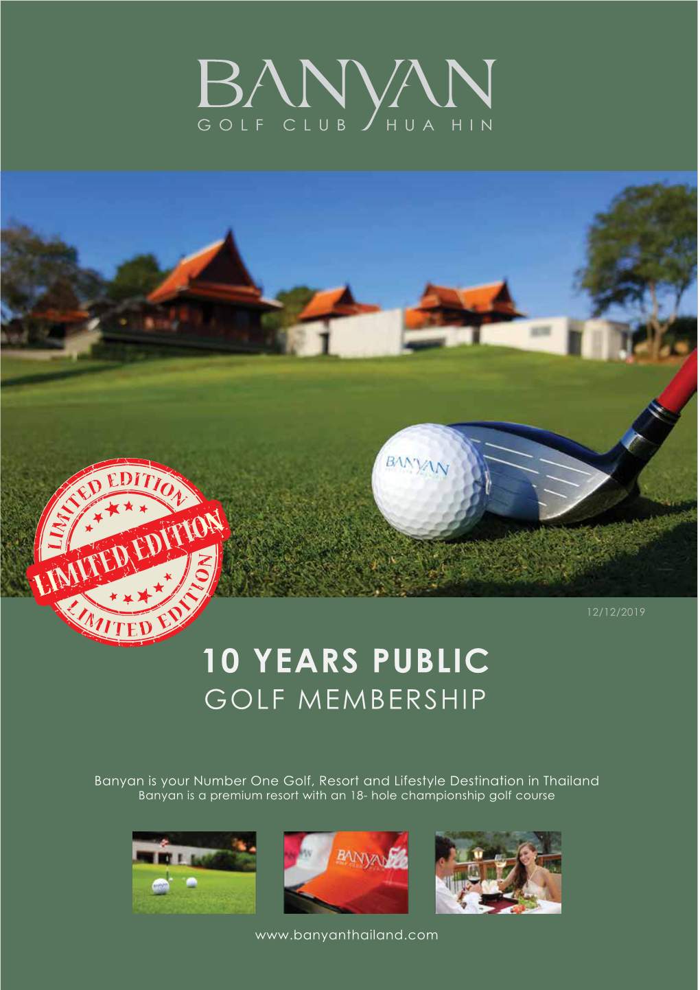 Banyan 10 Years Public Membership Package 2020