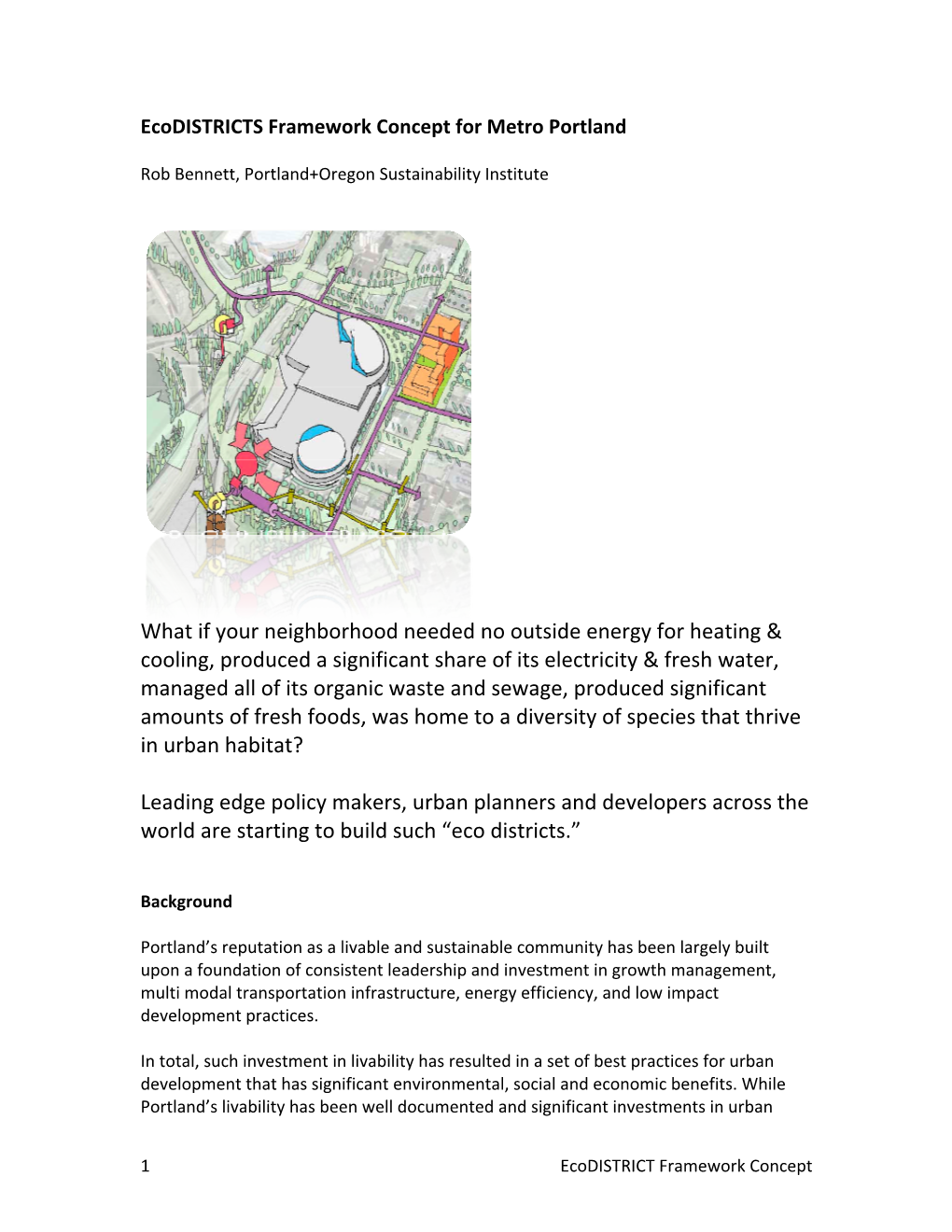 Ecodistricts Framework Plan 5-19-09