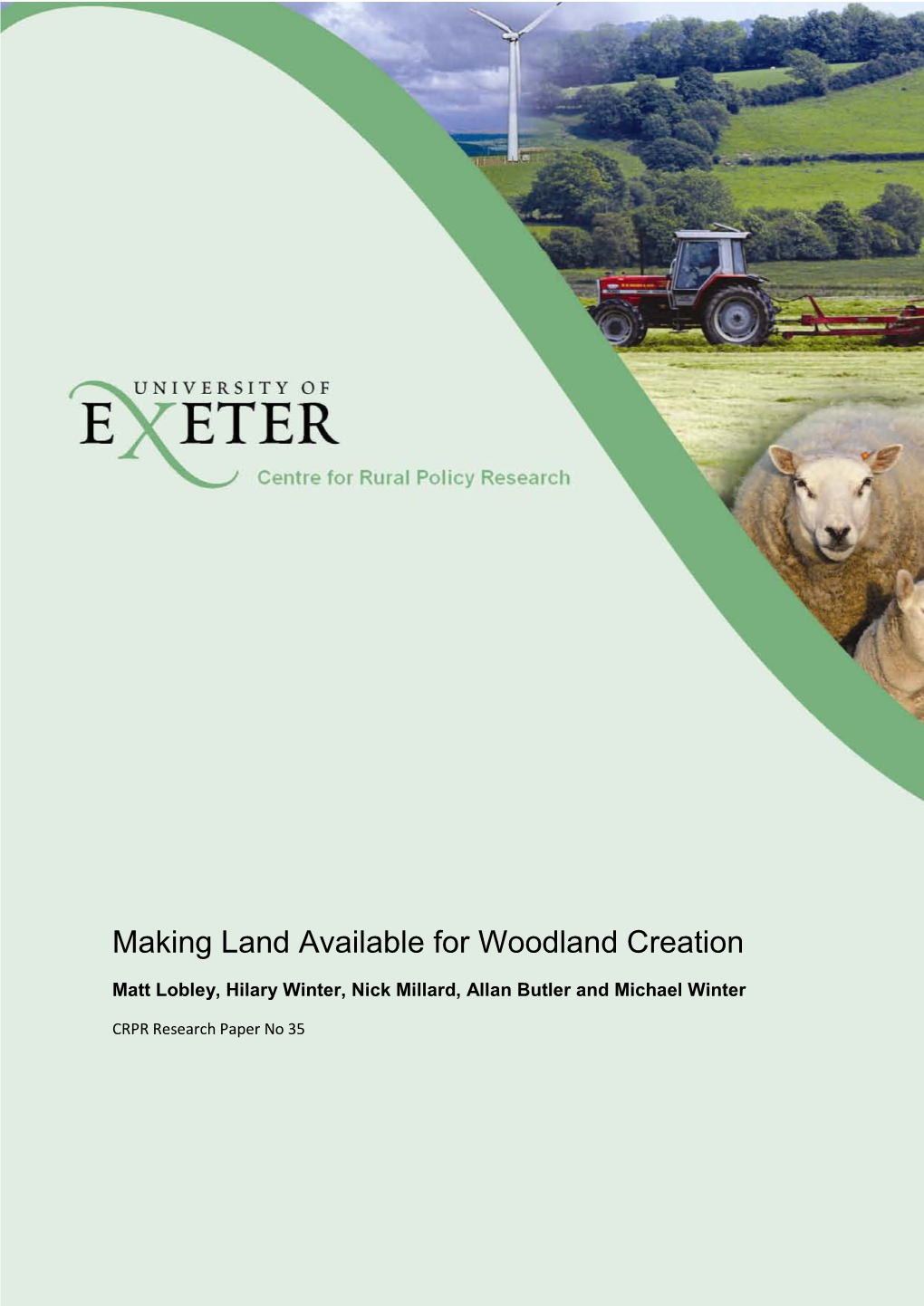 Making Land Available for Woodland Creation