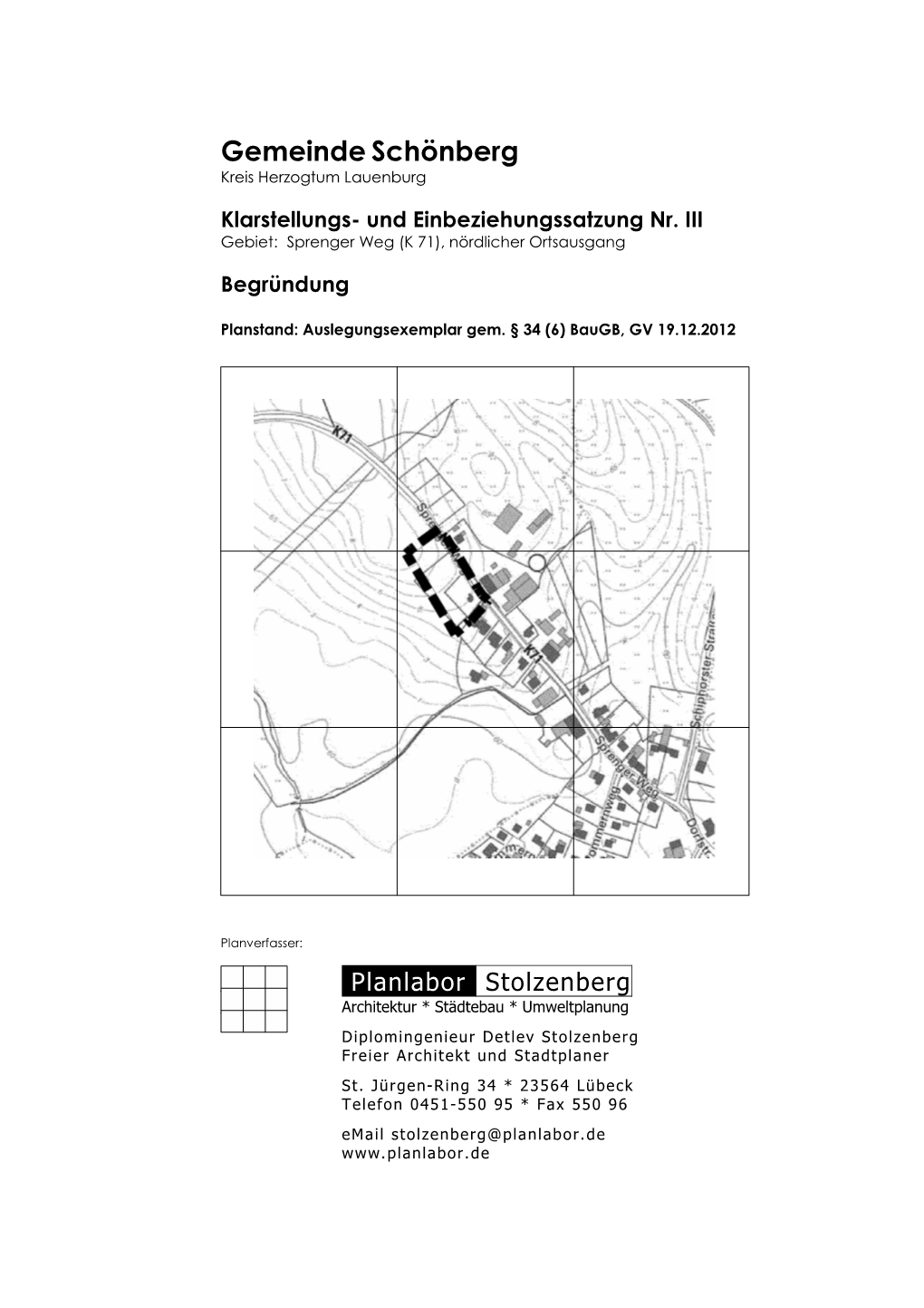 Gemeinde Schönberg Kreis Herzogtum Lauenburg