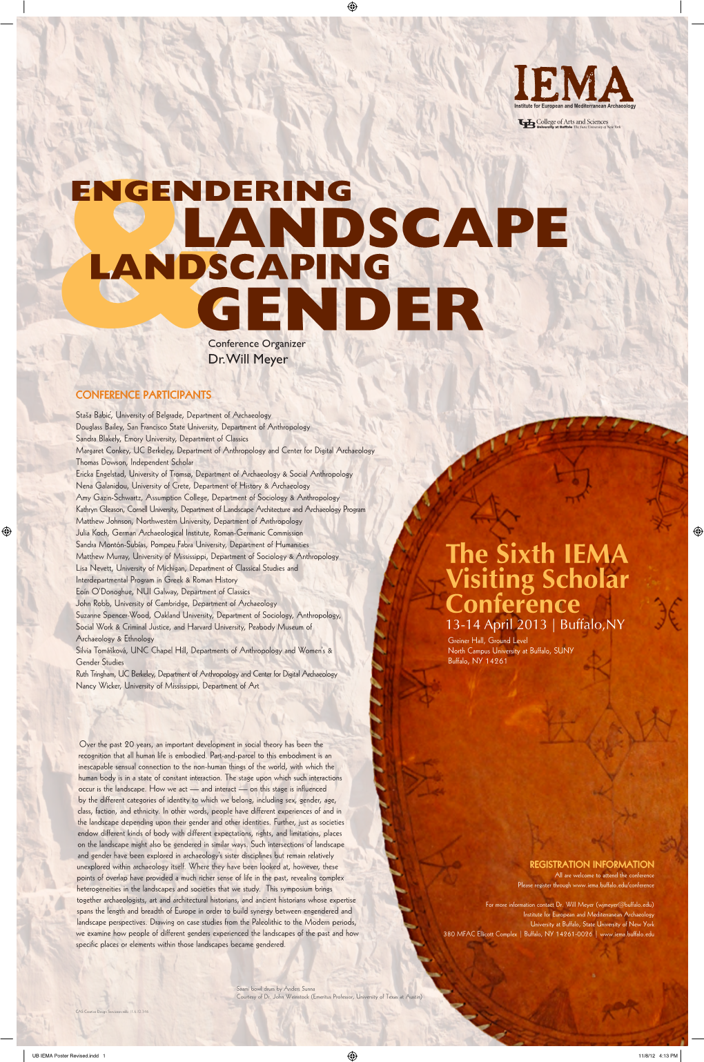 LANDSCAPING GENDER Conference Organizer &Dr