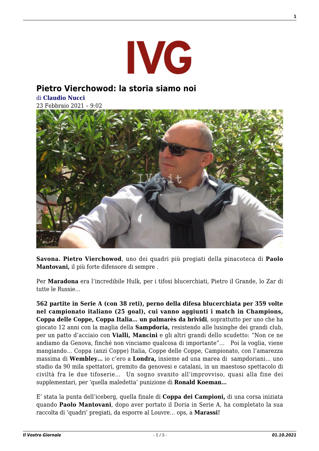 Il Vostro Giornale - 1 / 5 - 01.10.2021 2