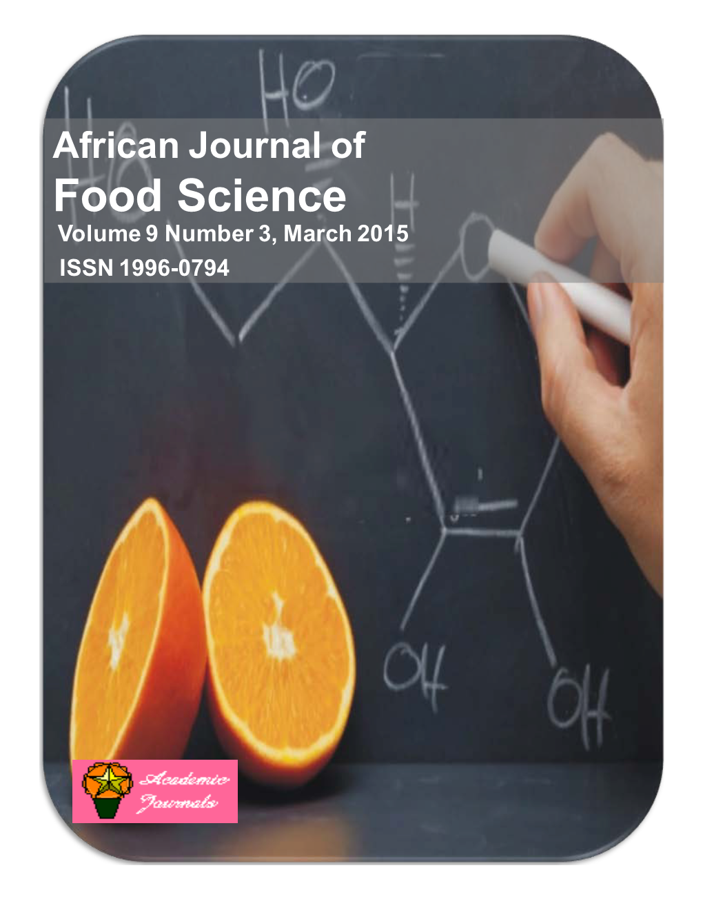 African Journal of Food Science Volume 9 Number 3, March 2015 ISSN 1996-0794