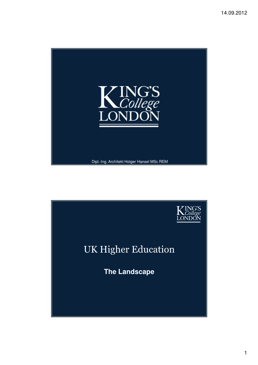 UK Higher Education