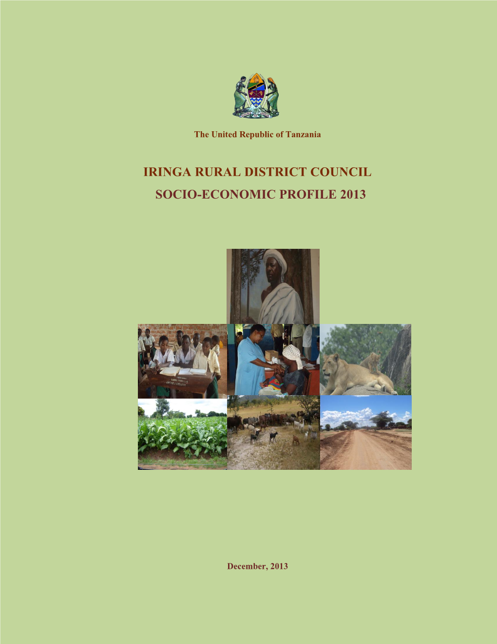 Iringa Rural District Council Socio-Economic Profile 2013
