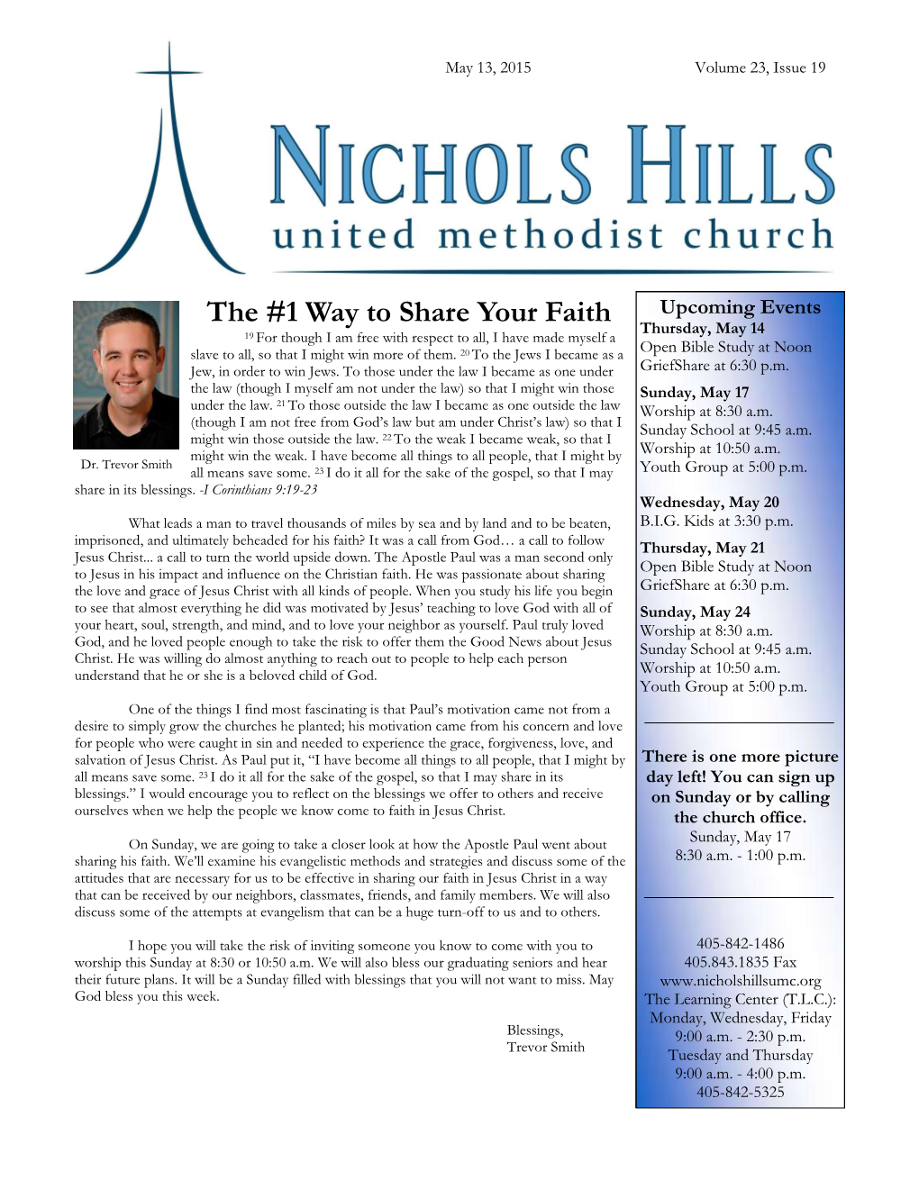 Newsletter 5.13.15