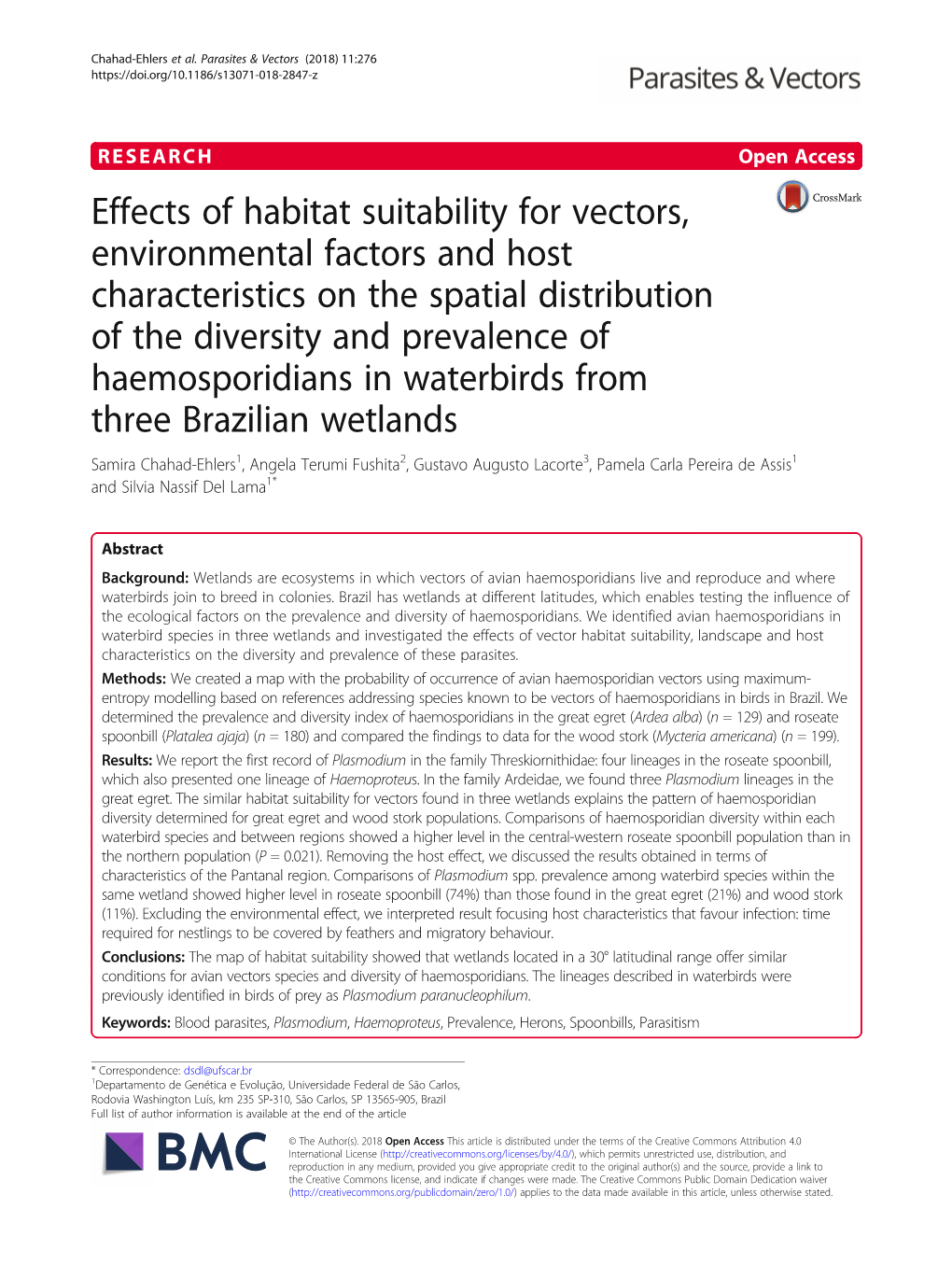 Effects of Habitat Suitability for Vectors, Environmental Factors and Host