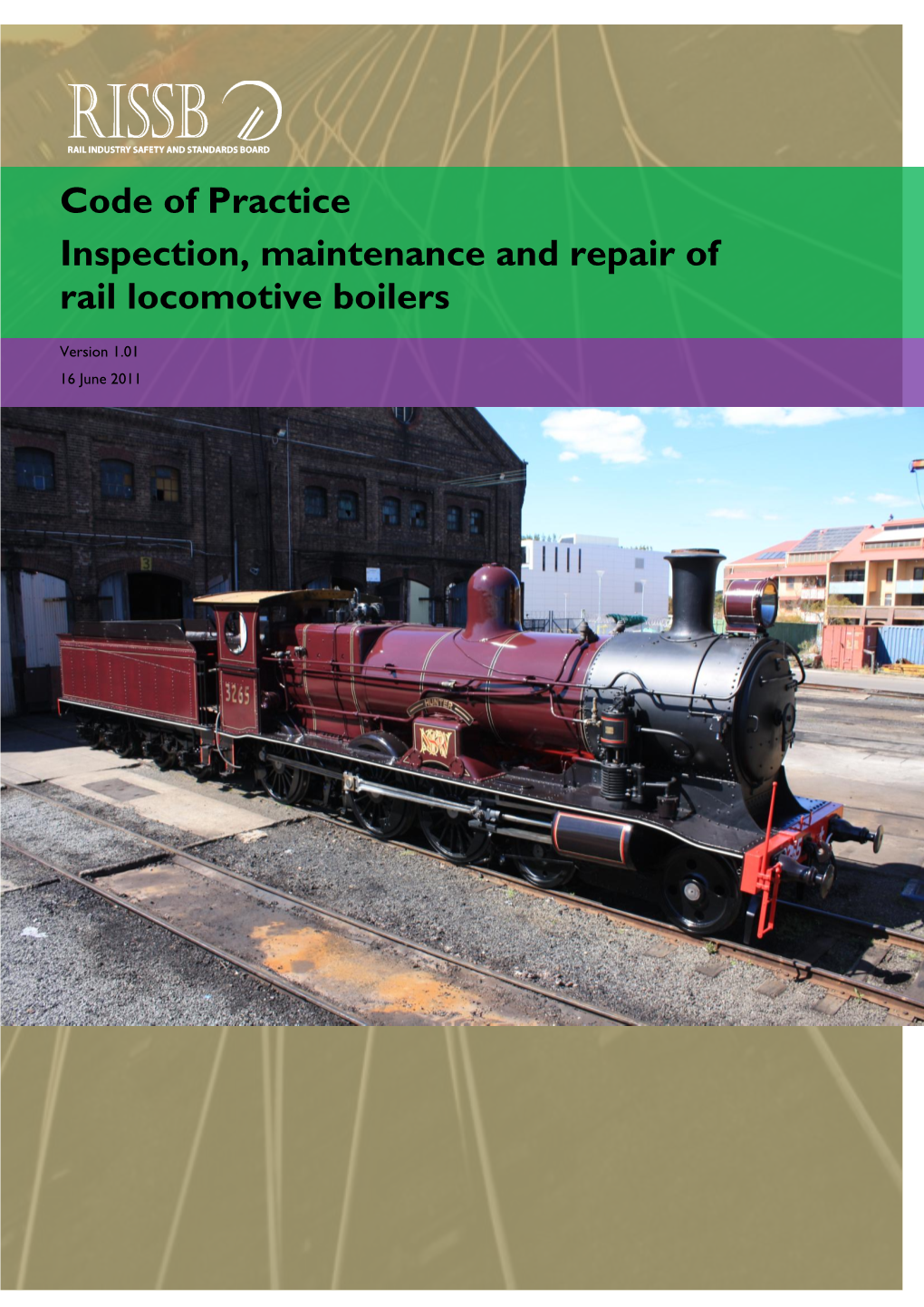 Code of Practice Inspection, Maintenance and Repair of Rail Locomotive Boilers