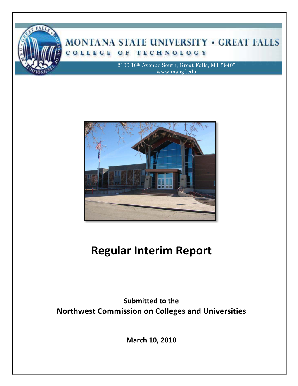 Regular Interim Report