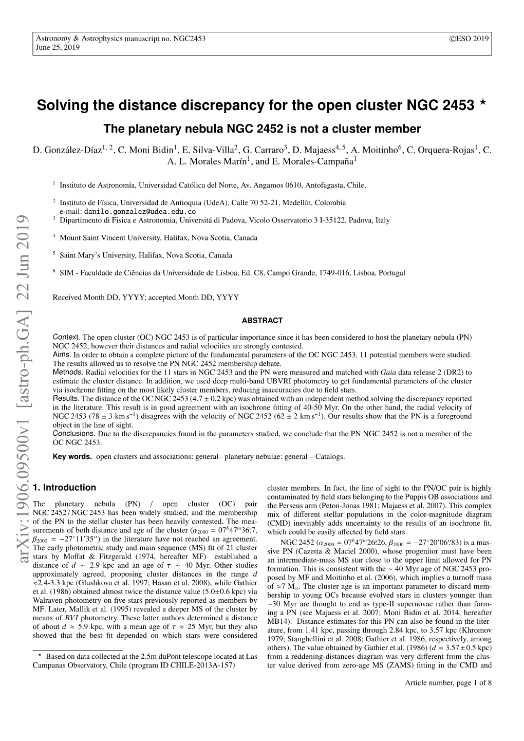 Solving the Distance Discrepancy for the Open Cluster NGC 2453 ? the Planetary Nebula NGC 2452 Is Not a Cluster Member