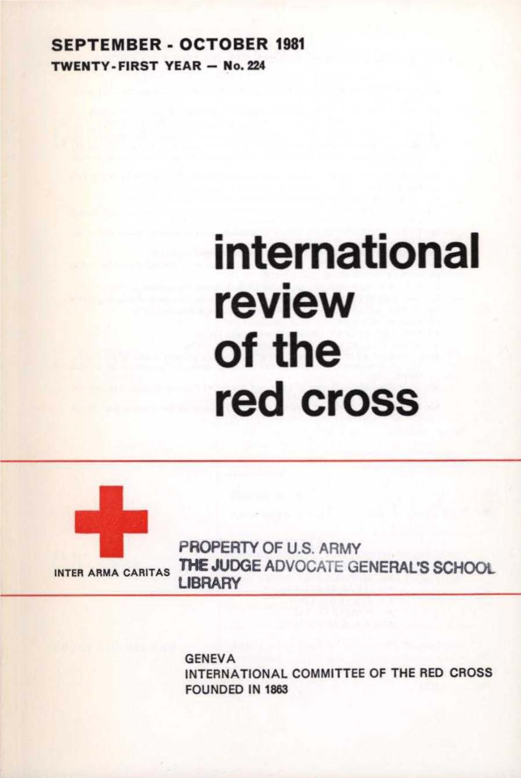 International Review of the Red Cross