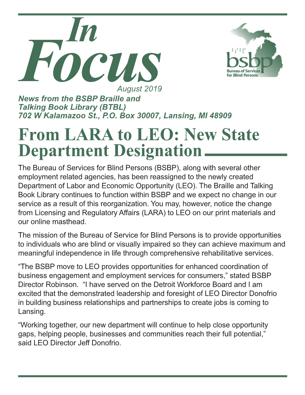 From LARA to LEO: New State Department Designation