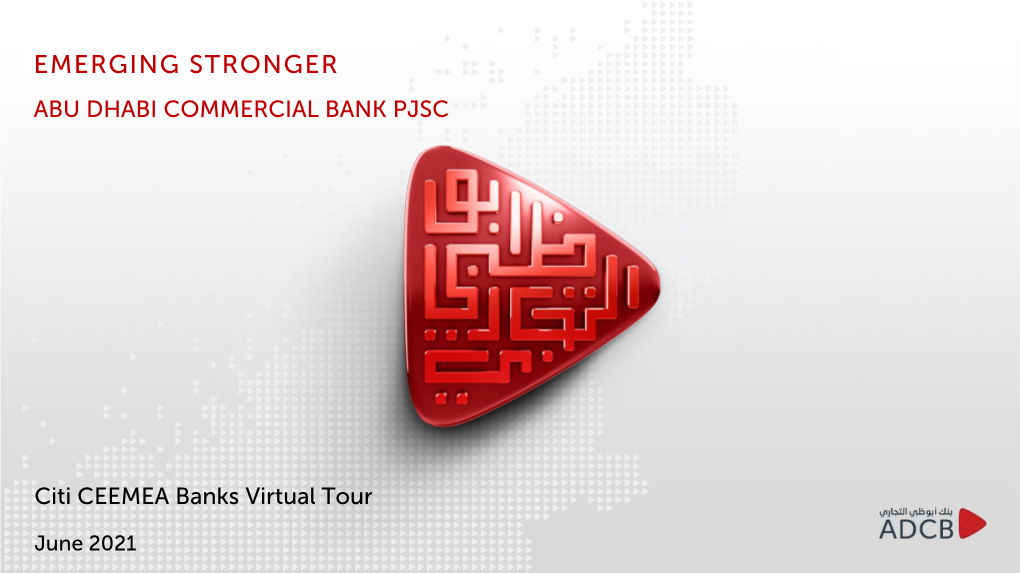 Emerging Stronger Abu Dhabi Commercial Bank Pjsc