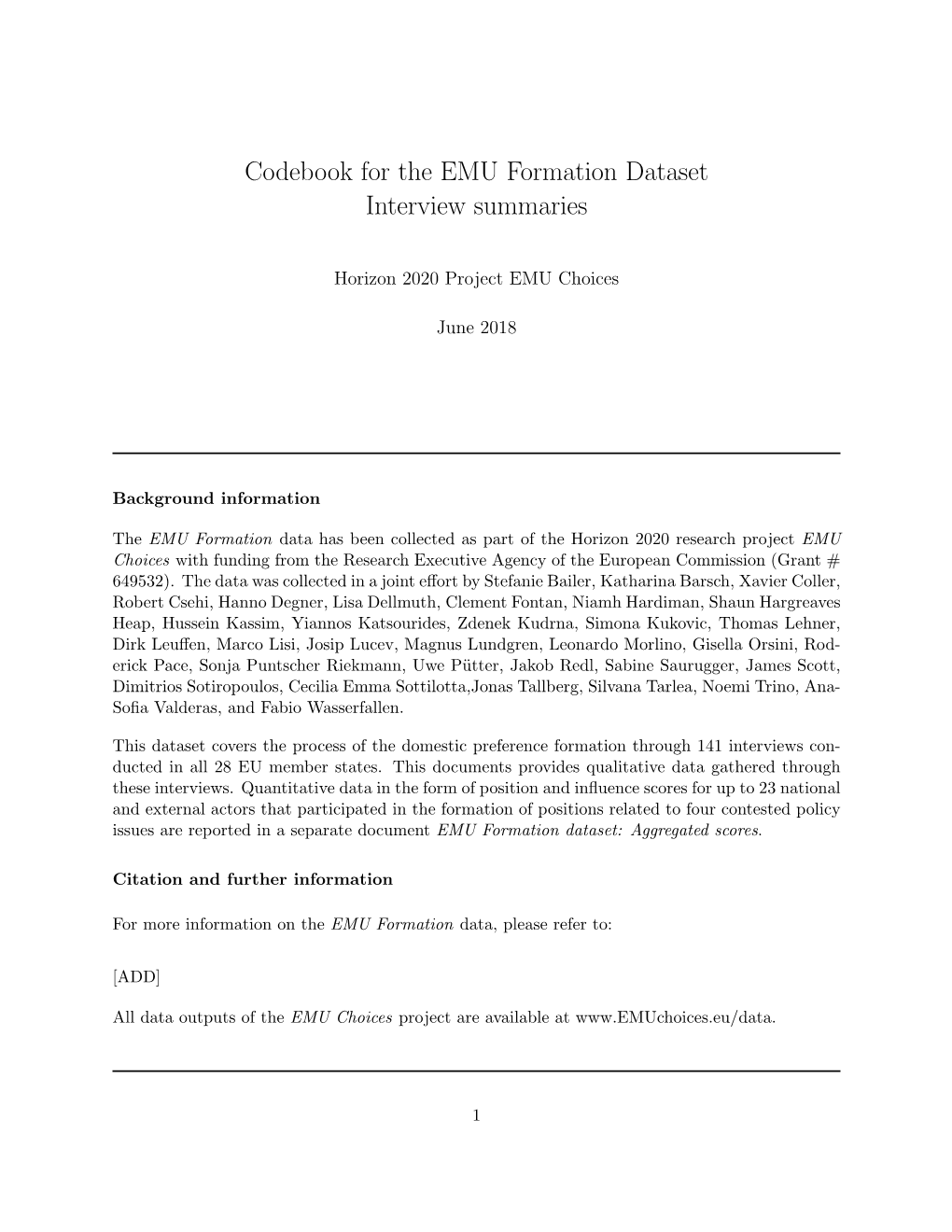 Codebook for the EMU Formation Dataset Interview Summaries