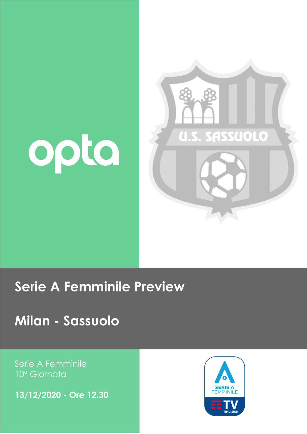 Serie a Femminile Preview Milan