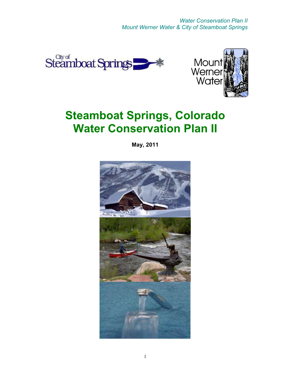 Steamboat Springs, Colorado Water Conservation Plan II