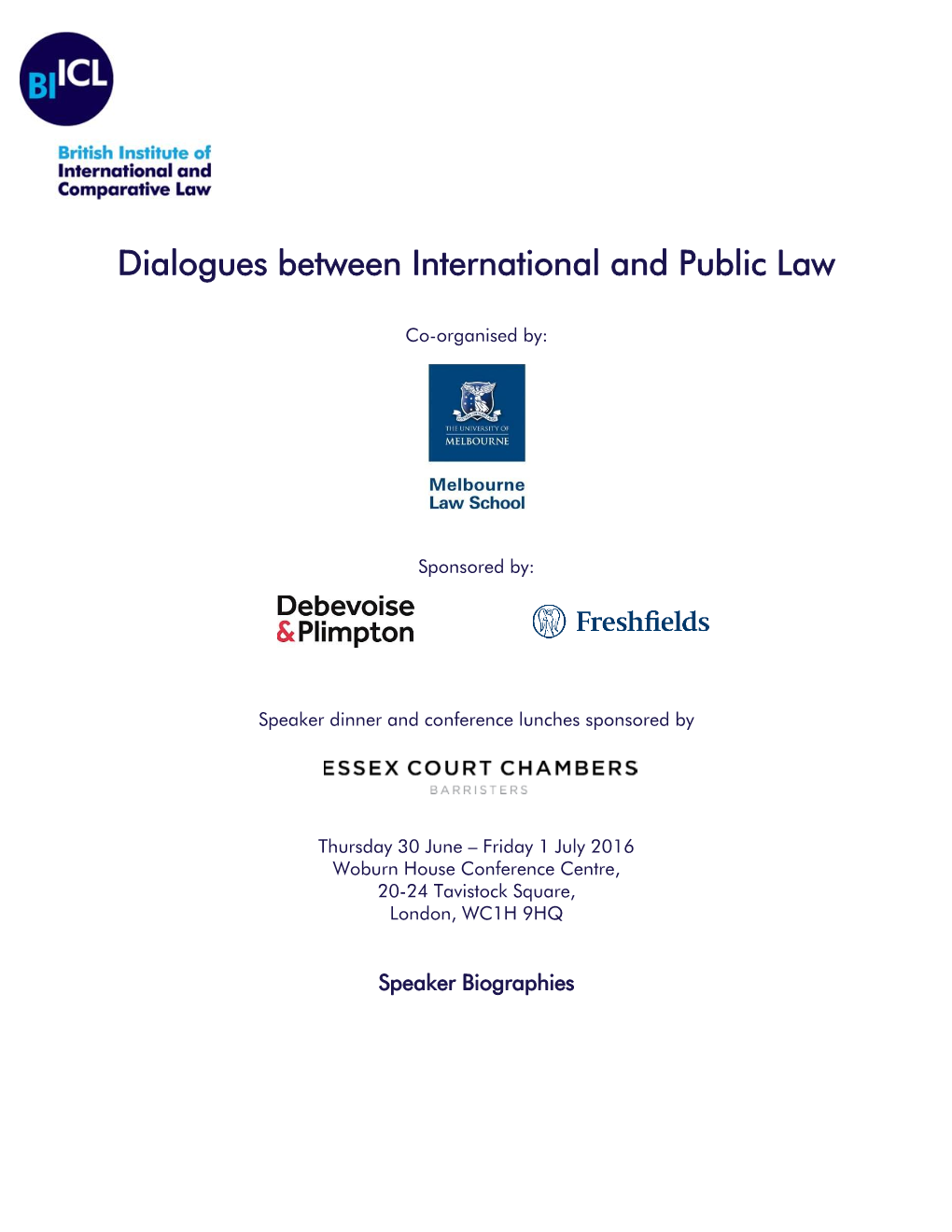 Dialogues Between International and Public Law