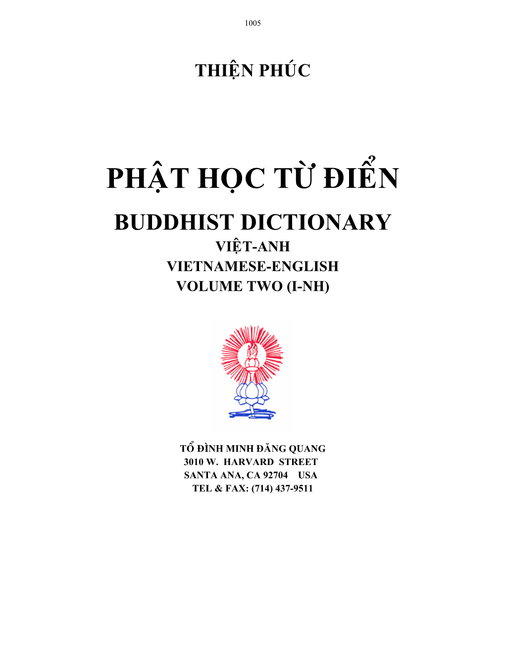 Vietnamese—English Việt—Anh Volume II