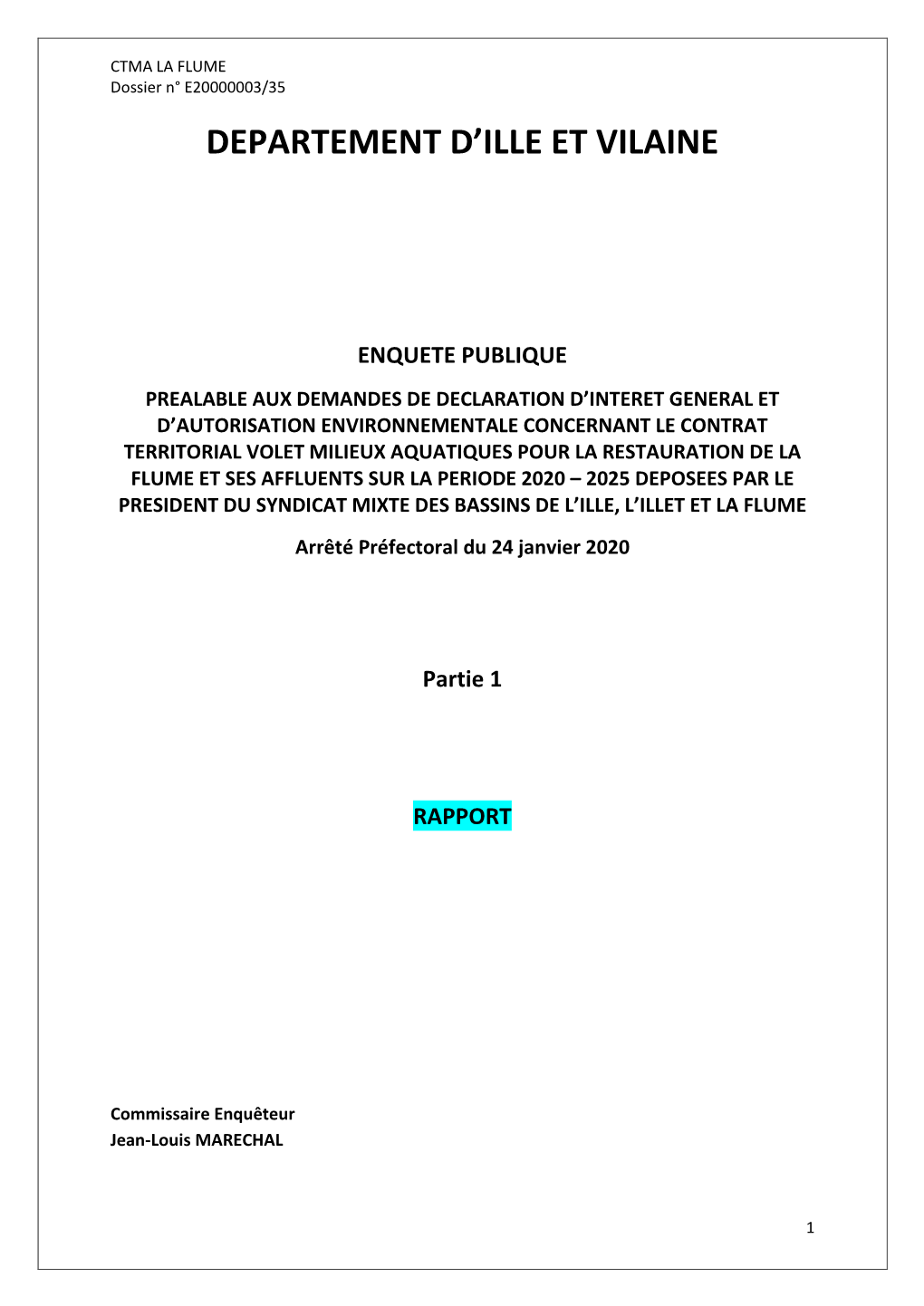 Rapport Partie 1